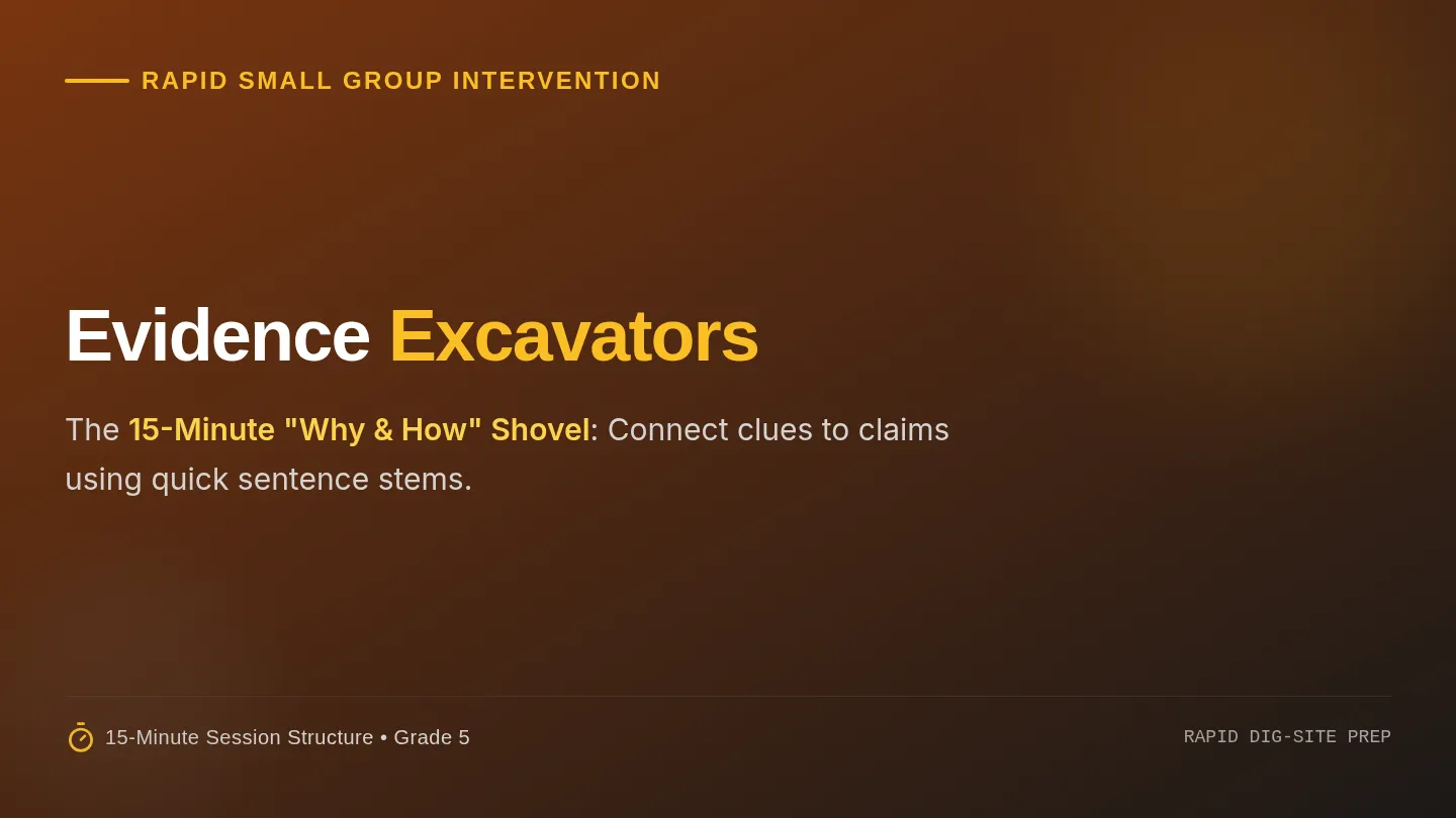 Evidence Excavators Slides