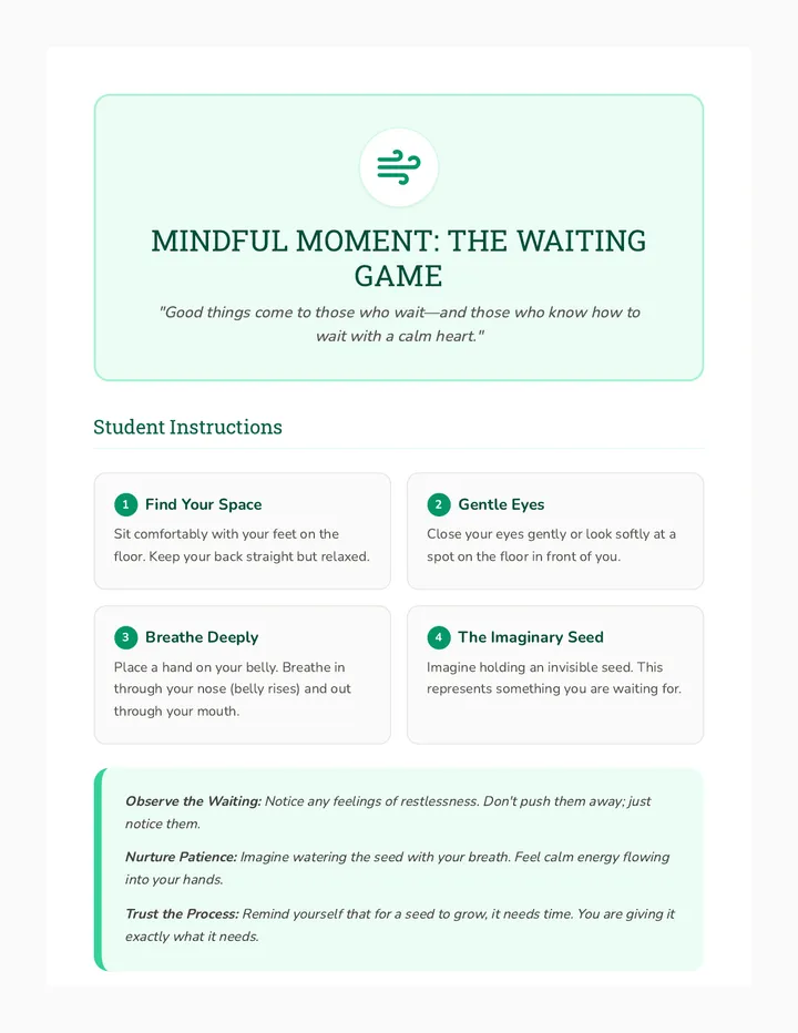 Mindful Moment Activity Guide