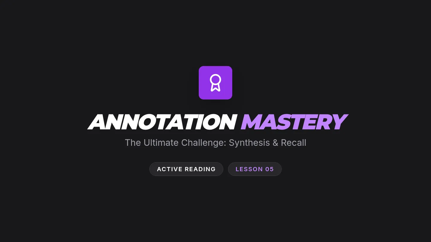 Annotation Mastery Slides