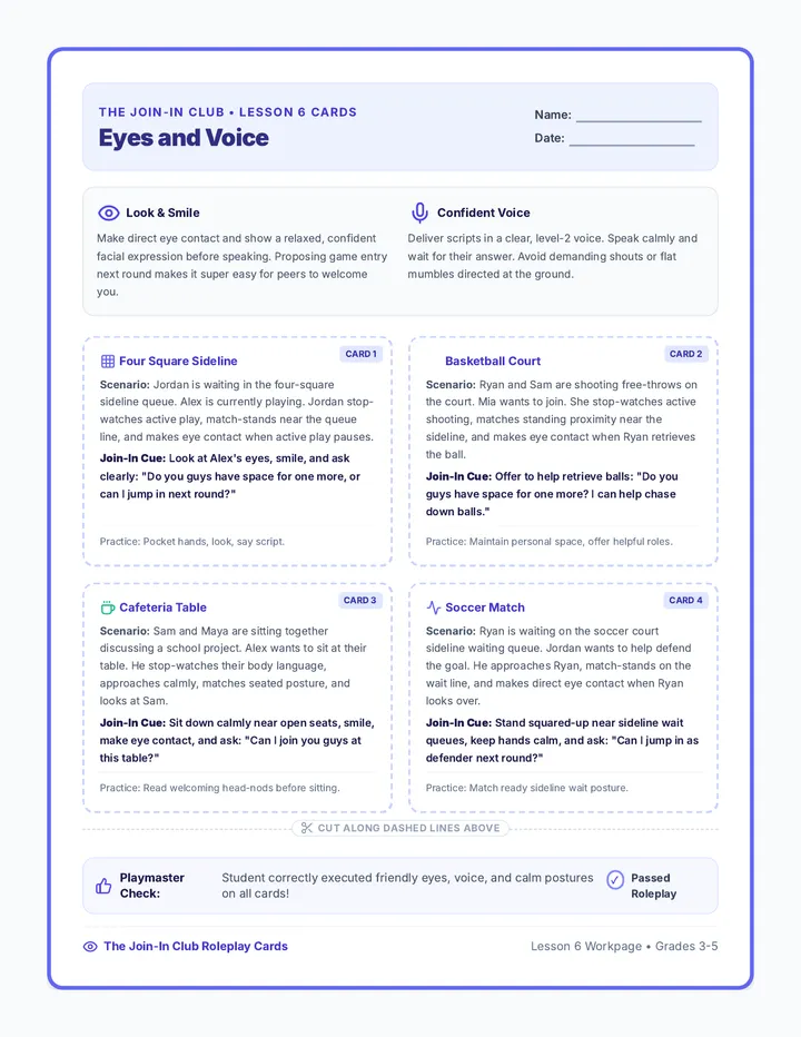 Eyes and Voice Cards