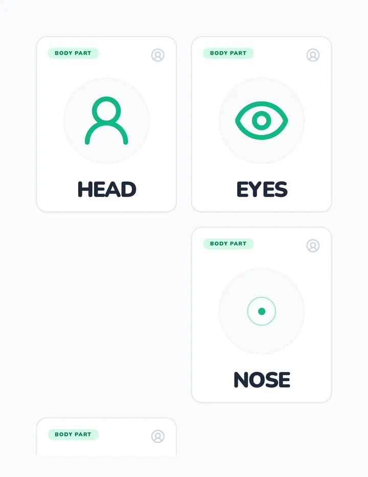 Body Part Flashcards