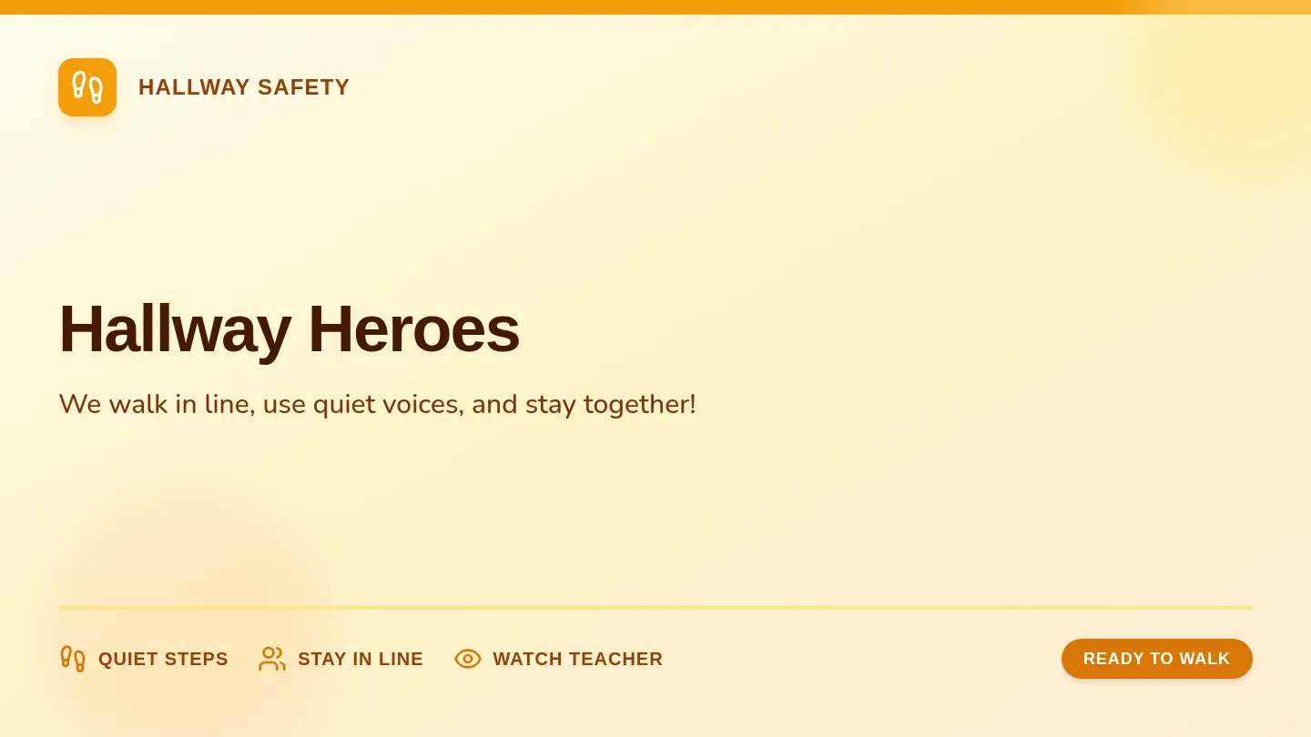 Hallway Heroes Slides