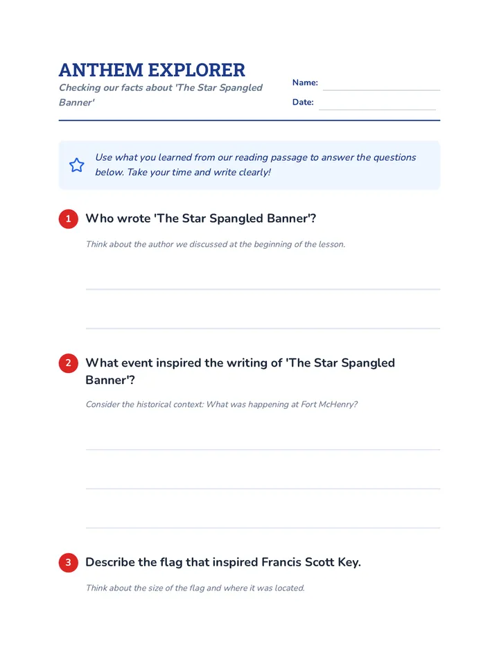 Anthem Explorer Worksheet