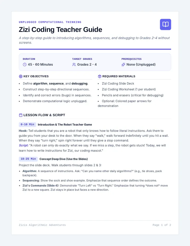 Zizi Coding Teacher Guide