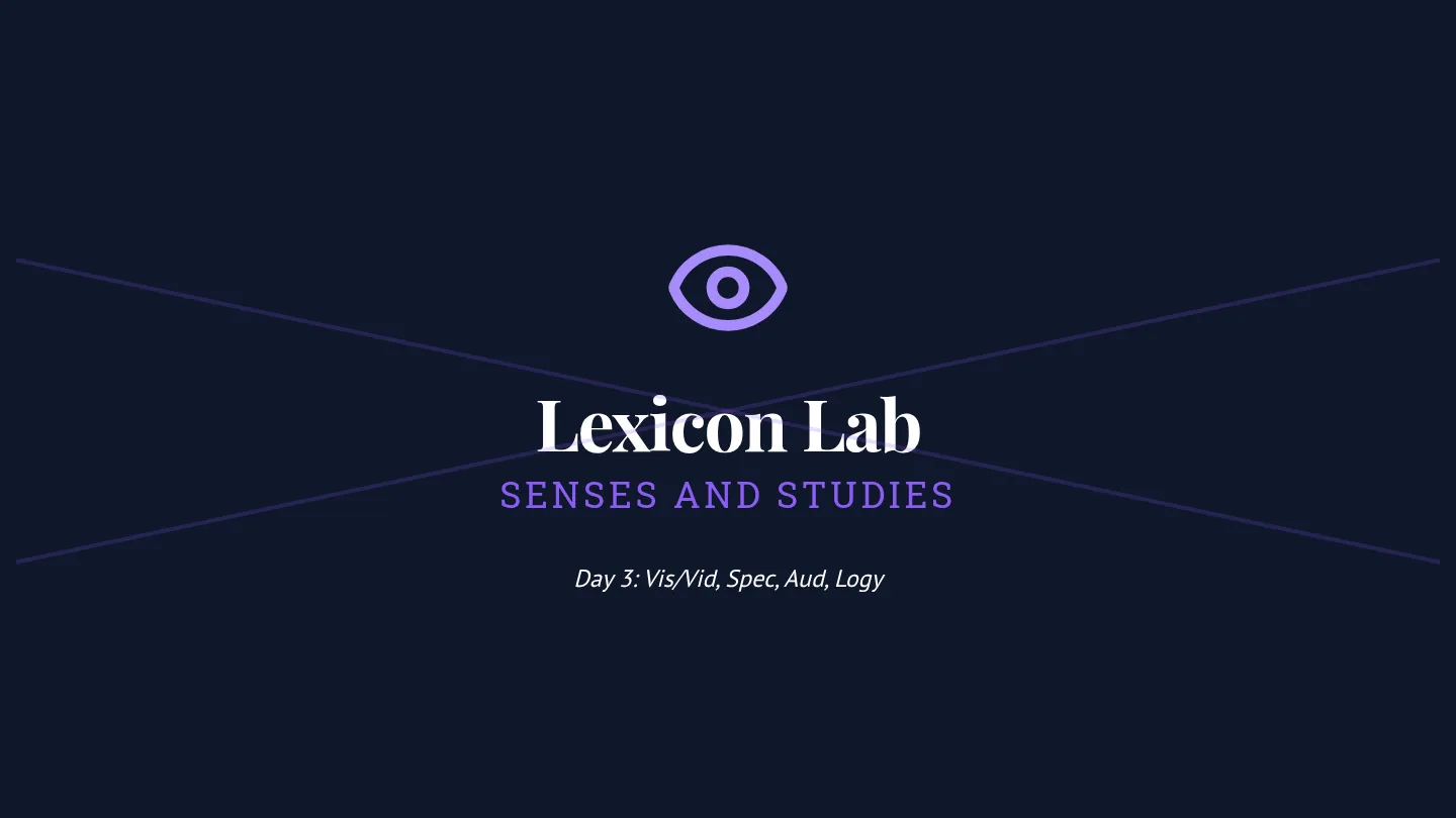 Senses and Studies Slides