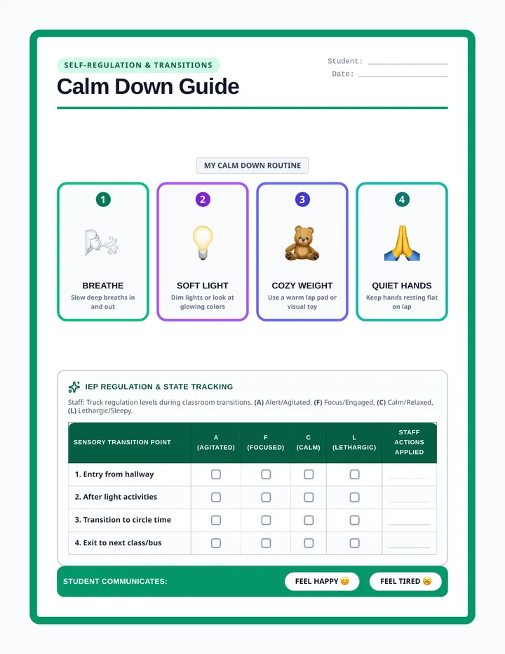 Calm Down Guide