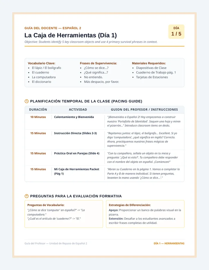 Herramientas Profesor Guia