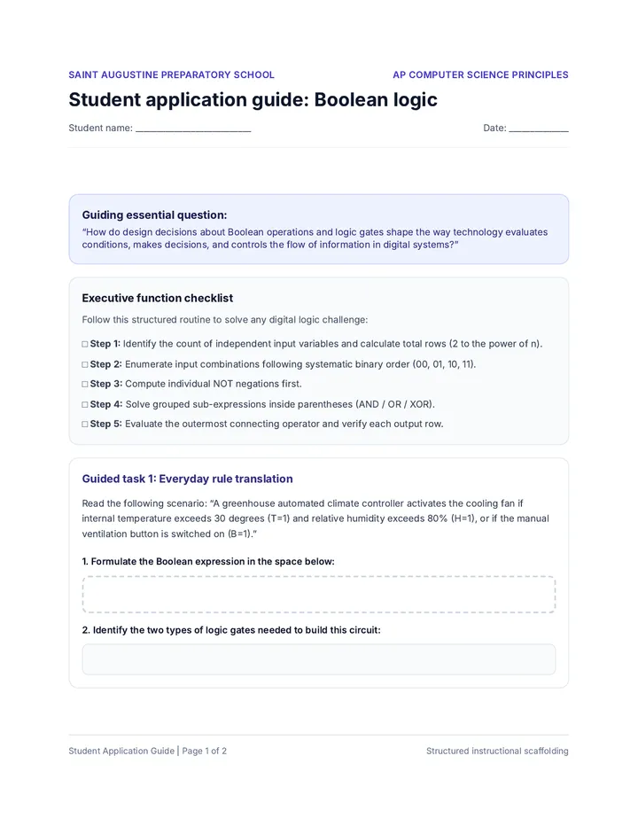 Student Application Guide