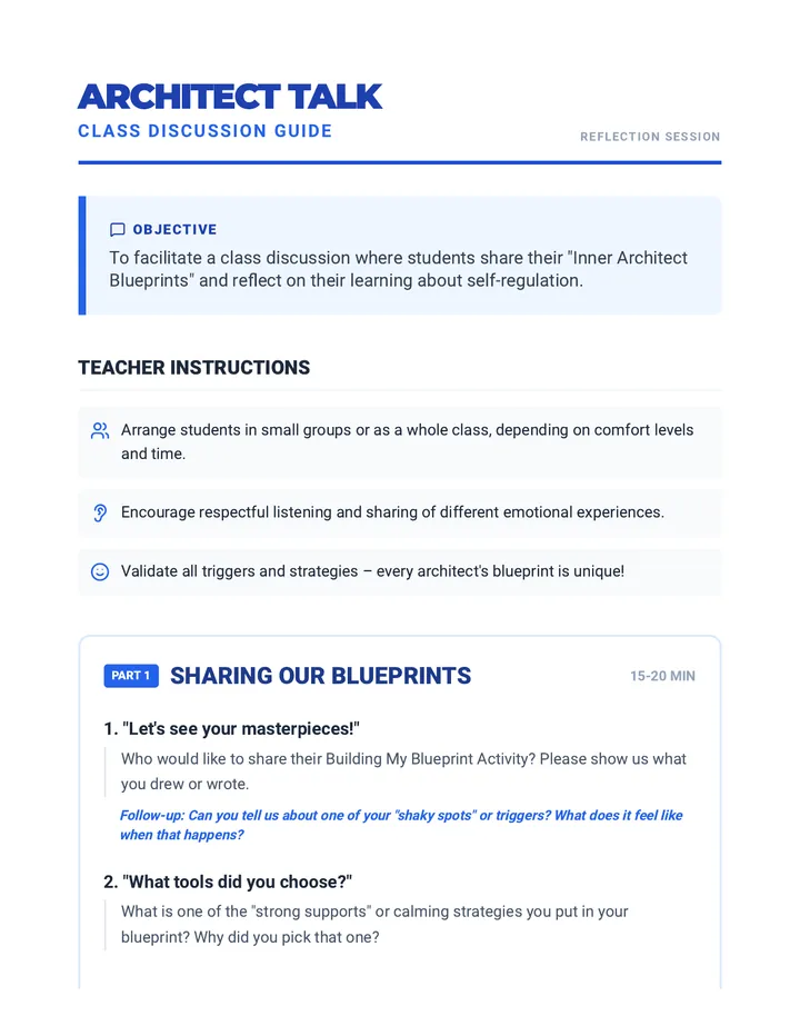 Architect Talk Discussion Guide