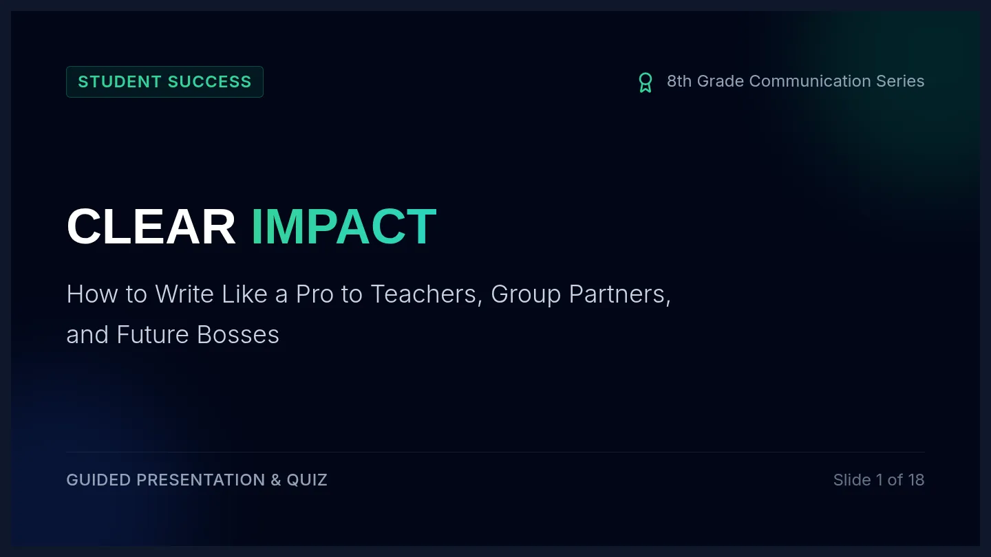 Clear Impact Presentation Slides