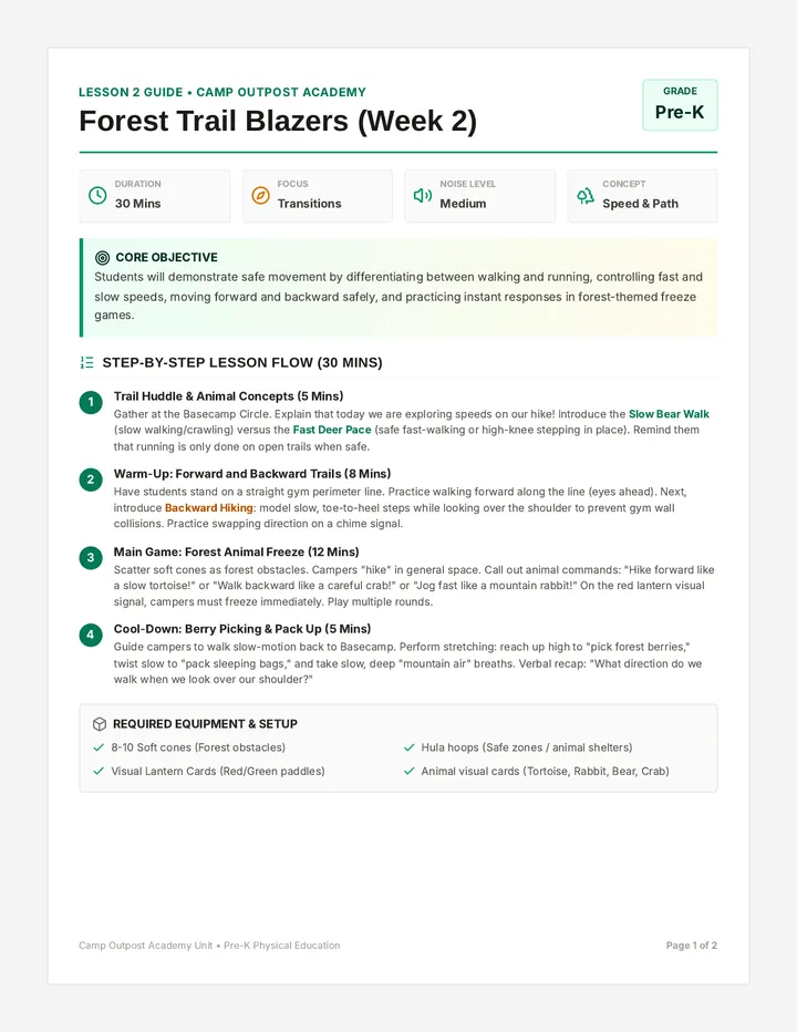 Forest Trail Teacher Guide