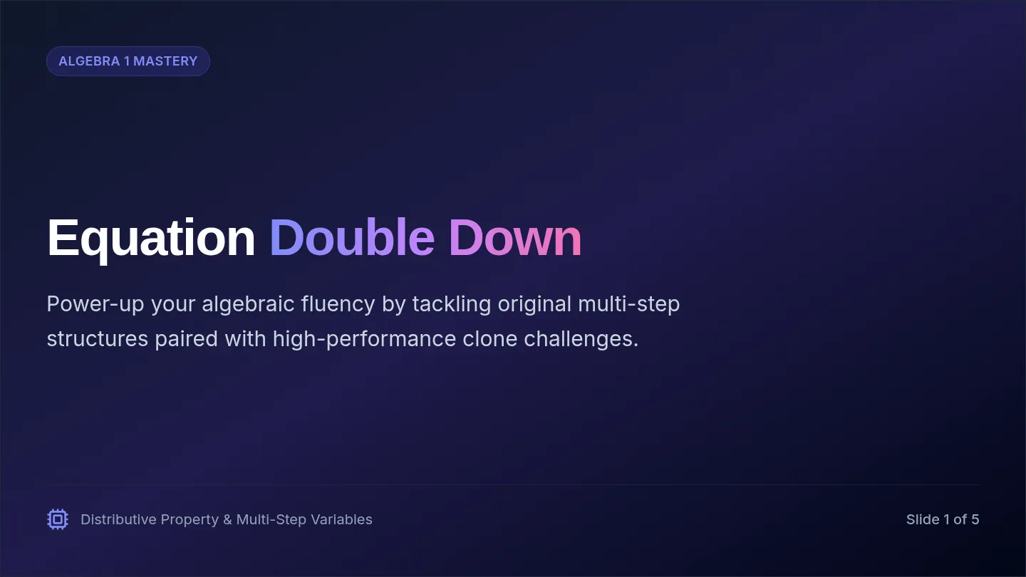 Equation Double Down Slides
