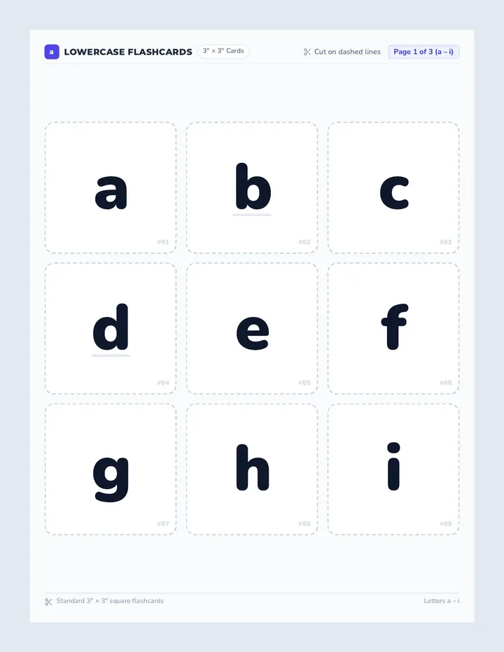 Letter Launch Flashcards