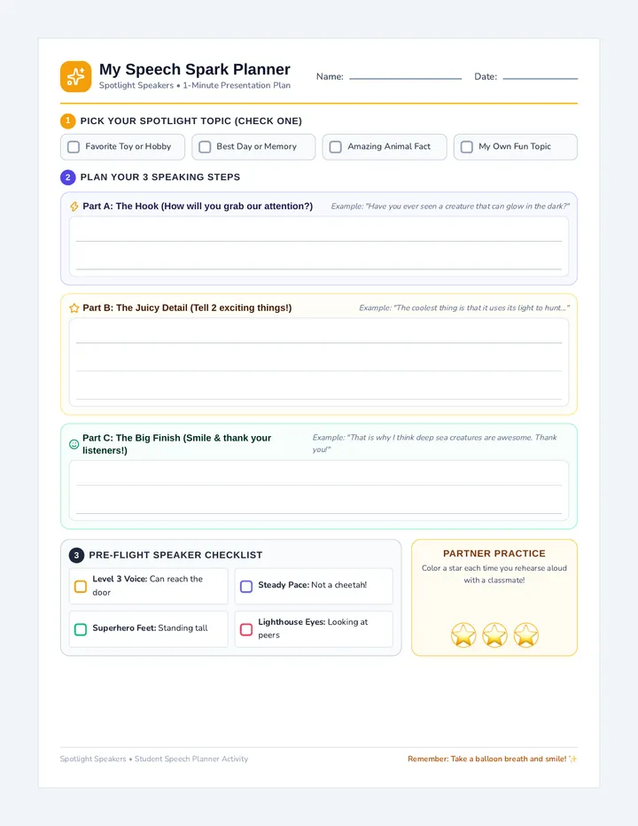Speech Spark Activity