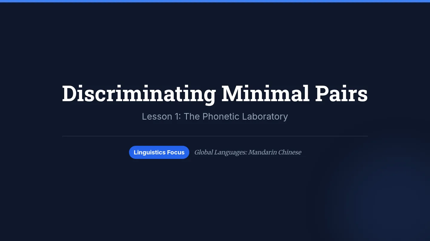 Minimal Pairs Slides