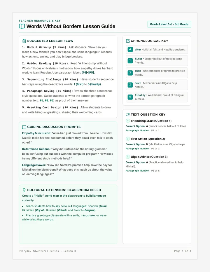 Language Learning Teacher Guide