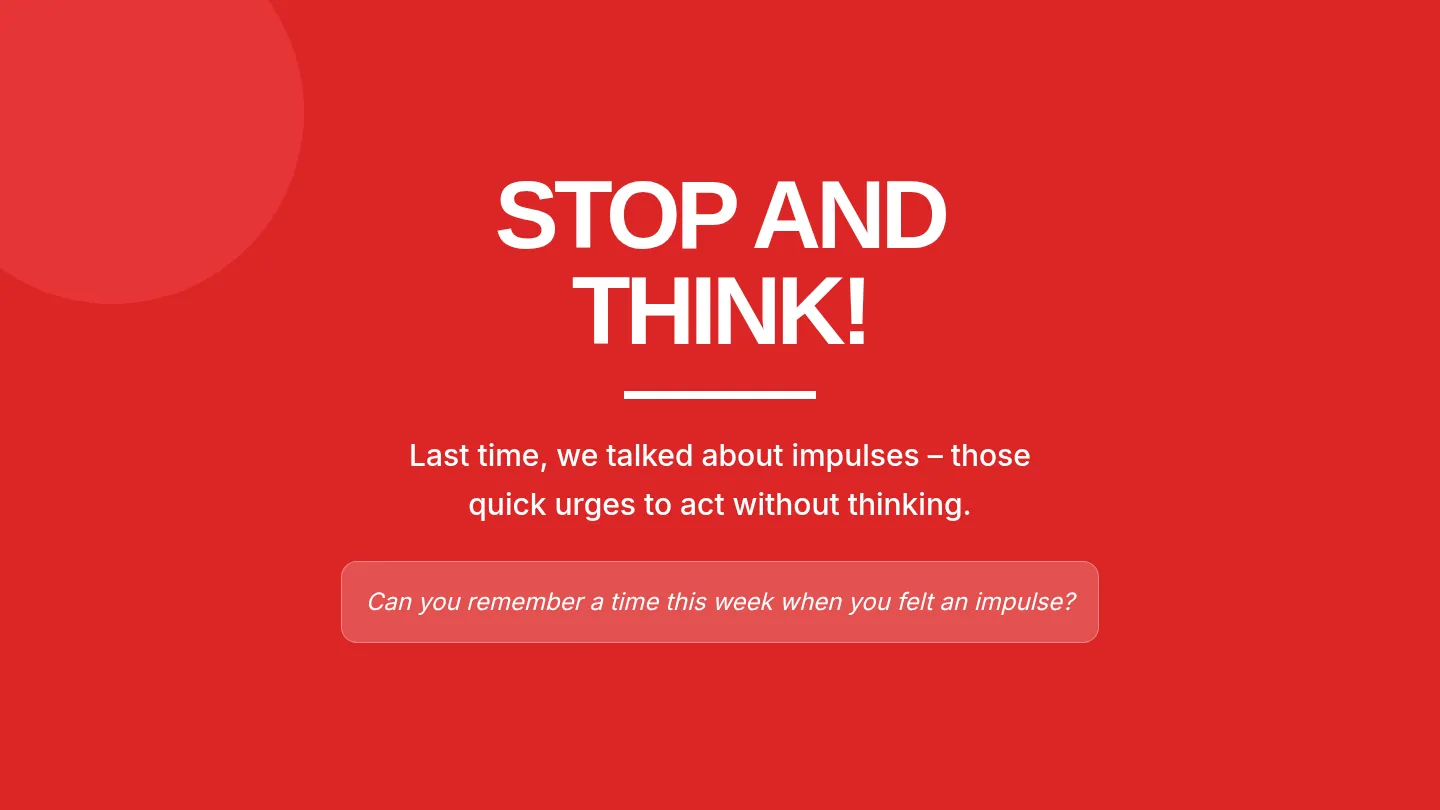 Stop and Think Slide Deck