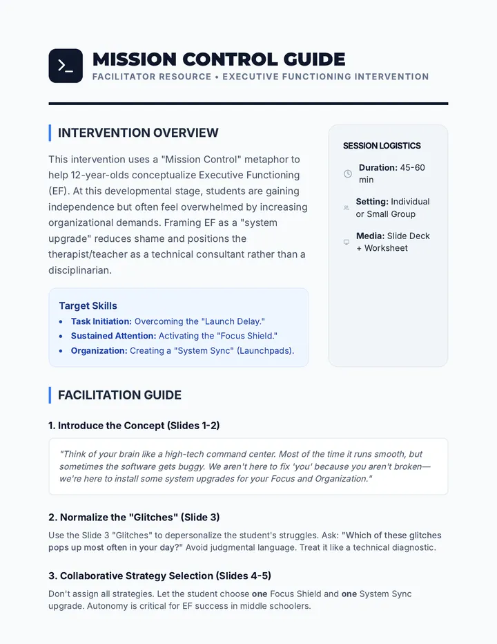 Mission Control Guide