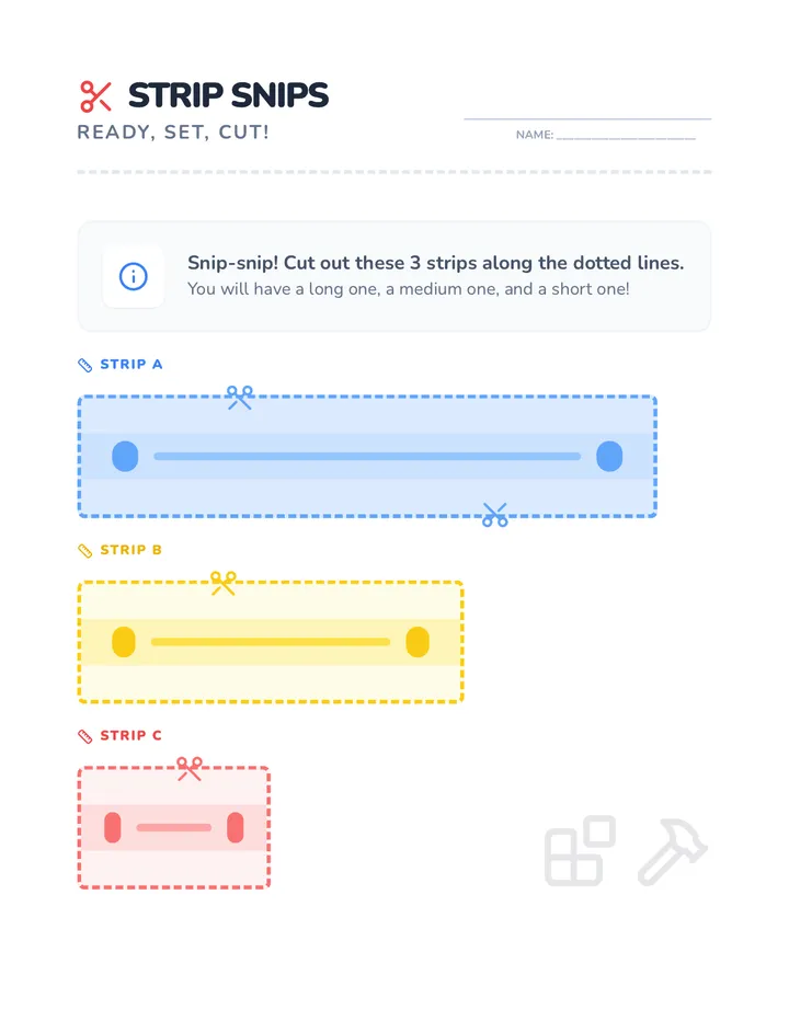 Strip Snips Worksheet