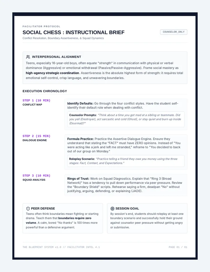 Social Chess Counselor Guide