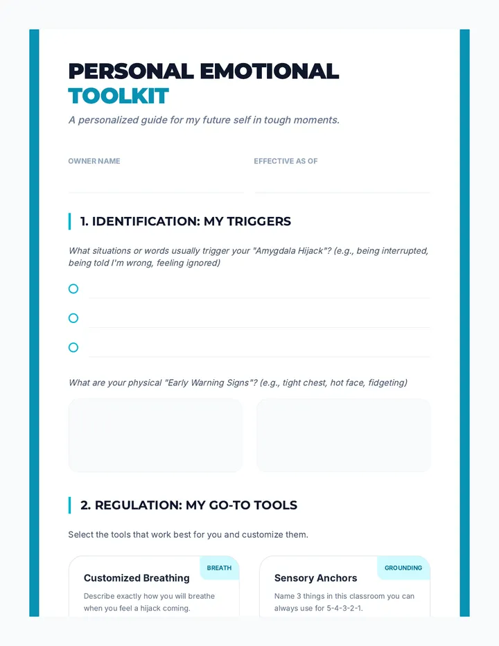 Emotional Toolkit Journal
