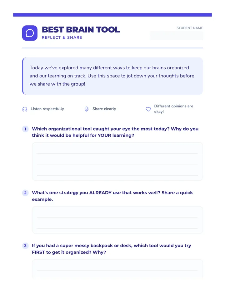 Brain Tool Discussion Guide