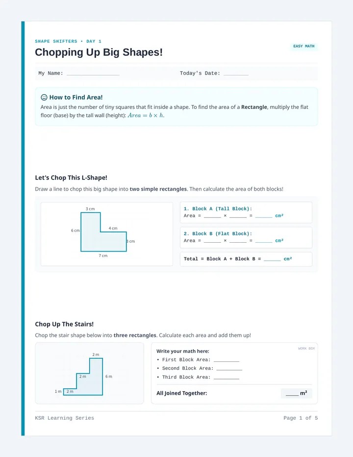 Shape Shifters Workbook