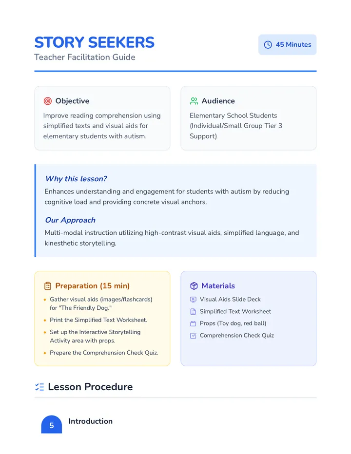 Story Seekers Teacher Guide