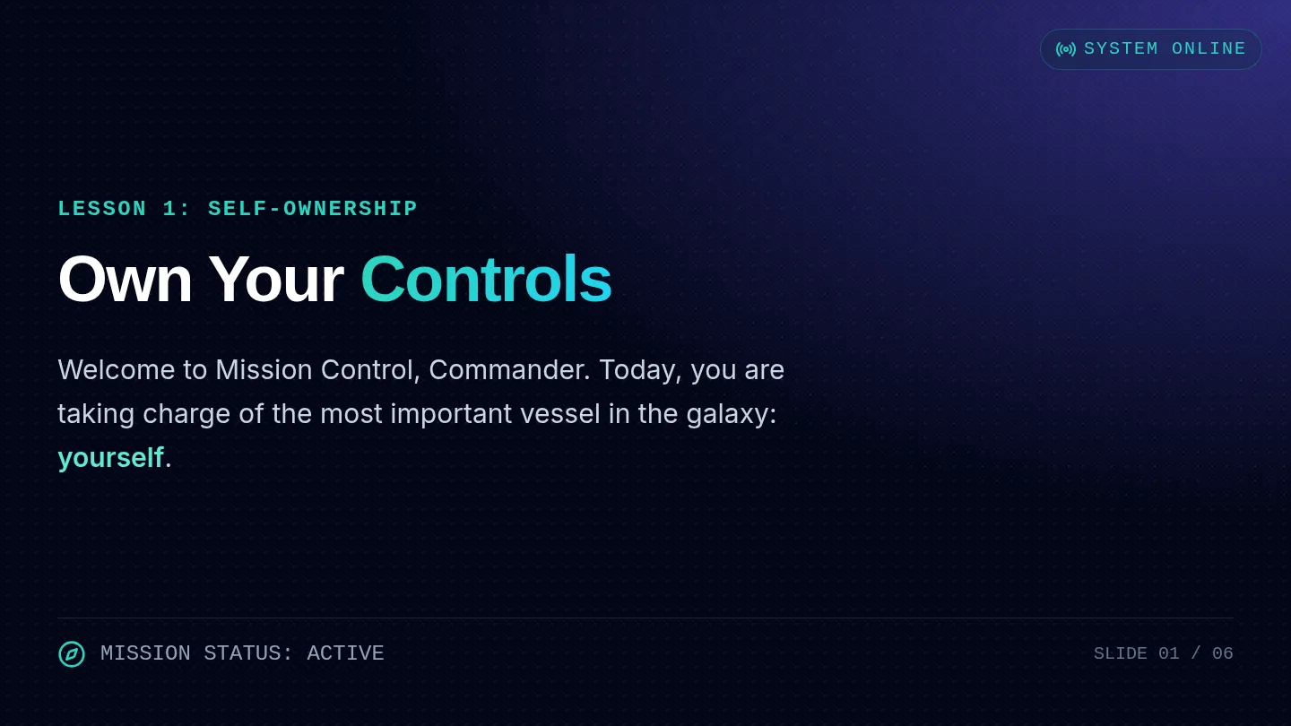 Own Your Controls Slides