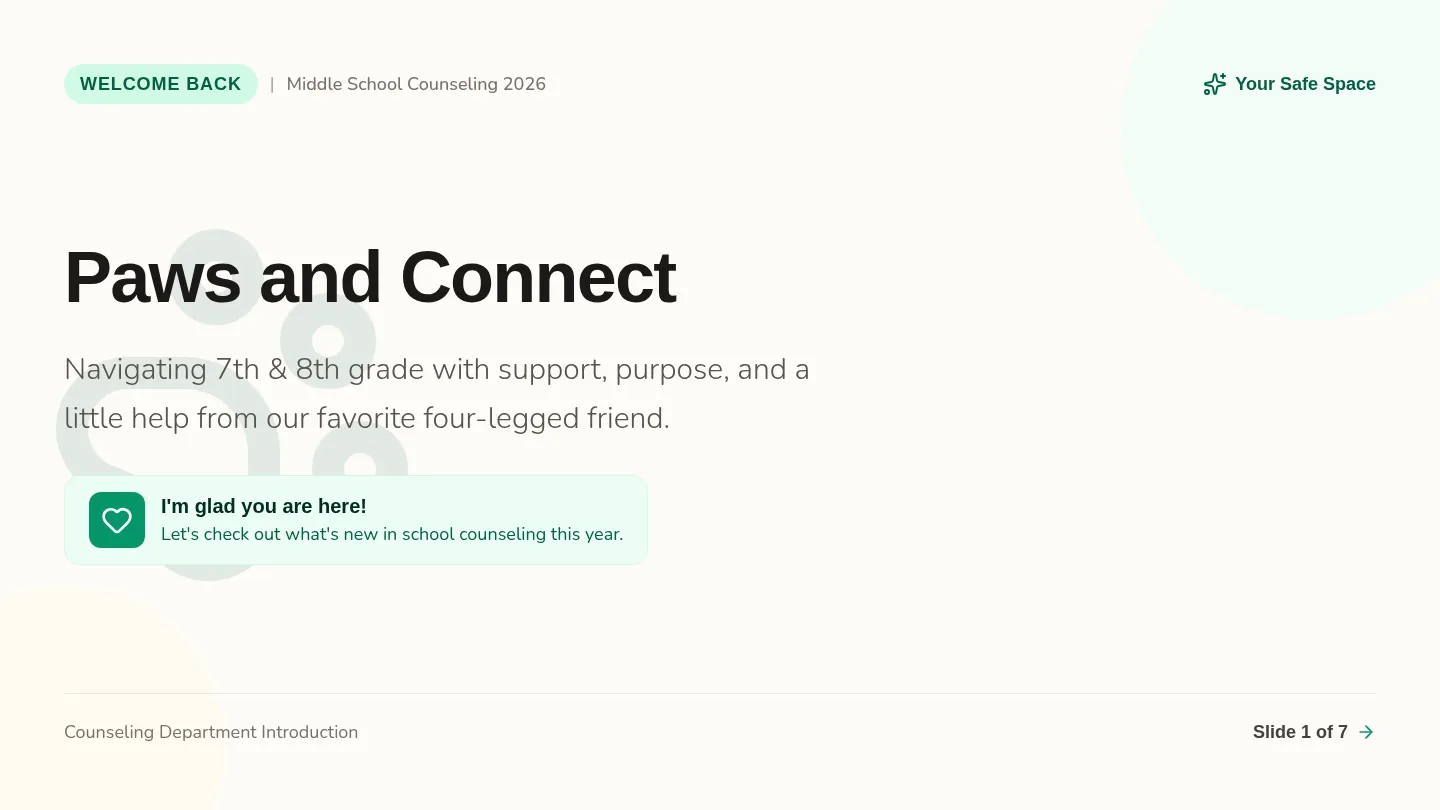 Paws and Connect Slideshow