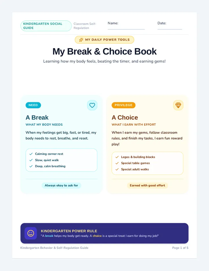 Reset and Choice Booklet