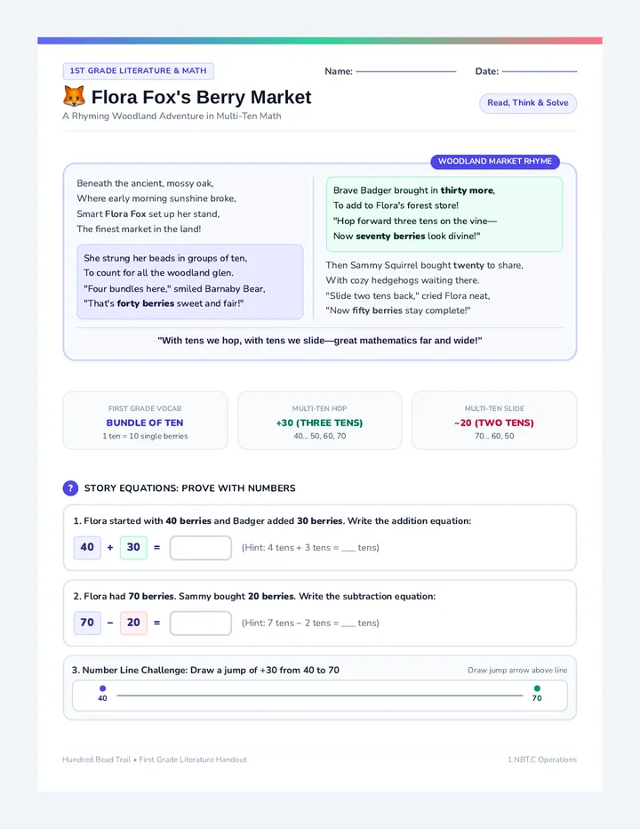 Flora Fox Berry Story Handout