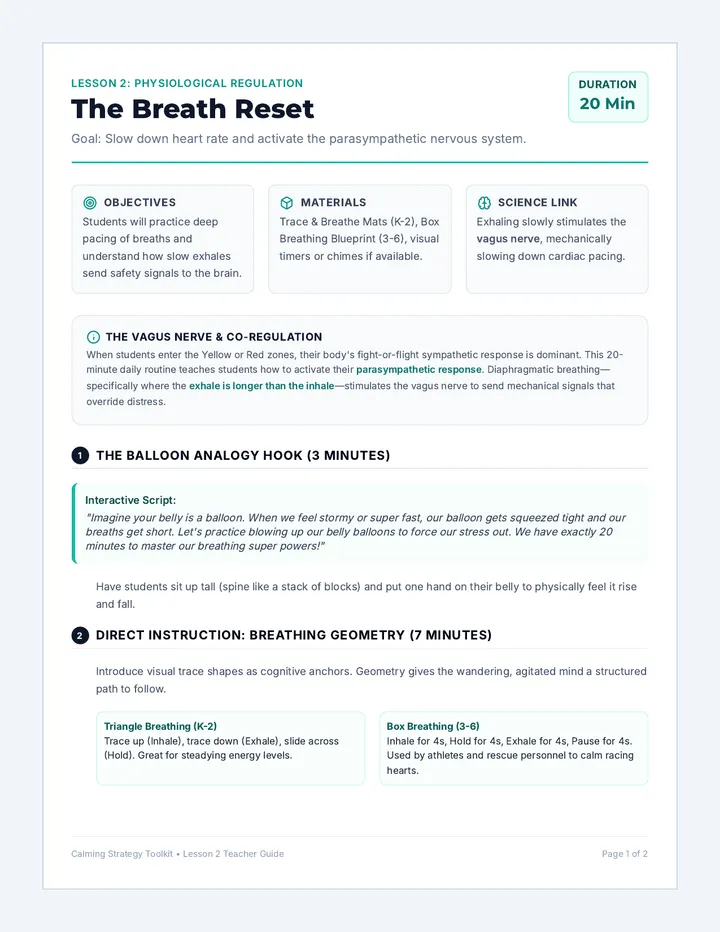 Breath Reset Teacher Guide