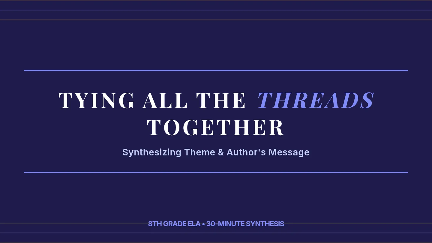 Tapestry of Themes Slides