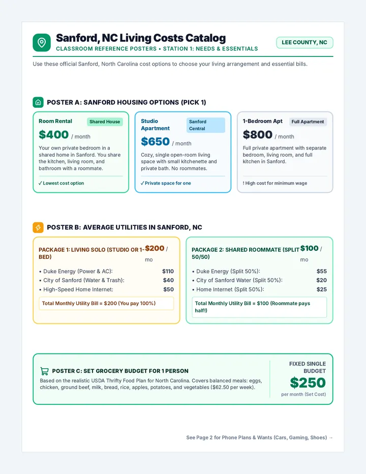 Sanford Living Options Posters