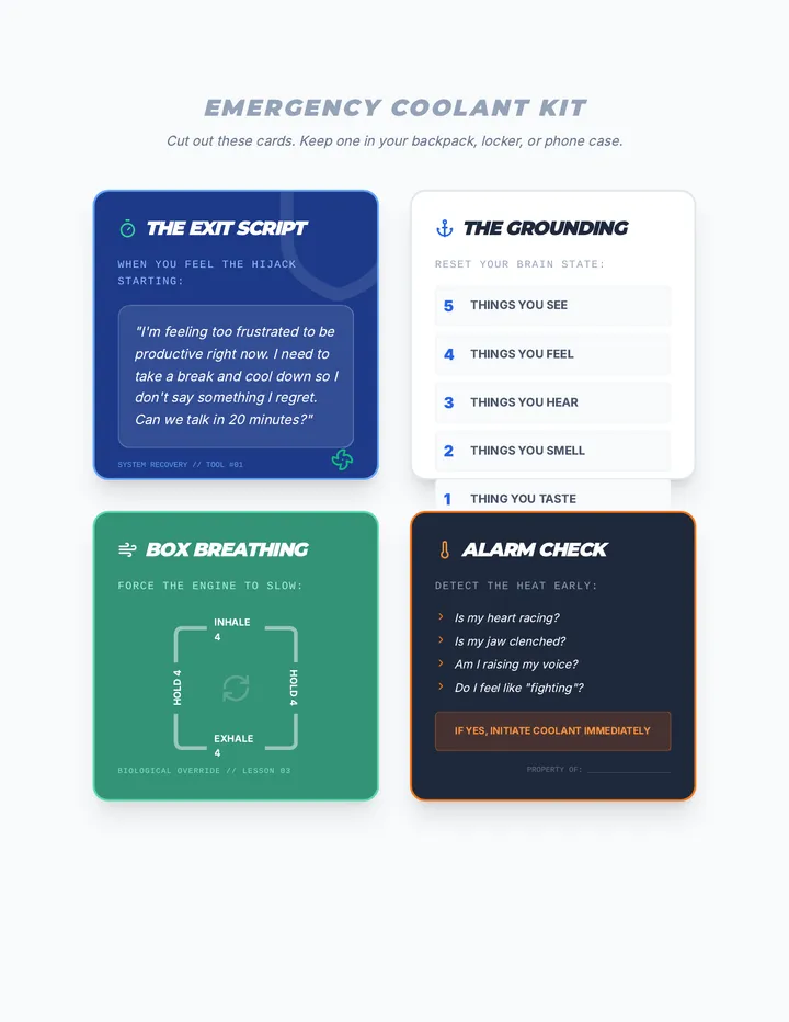 Emergency Cooling Cards