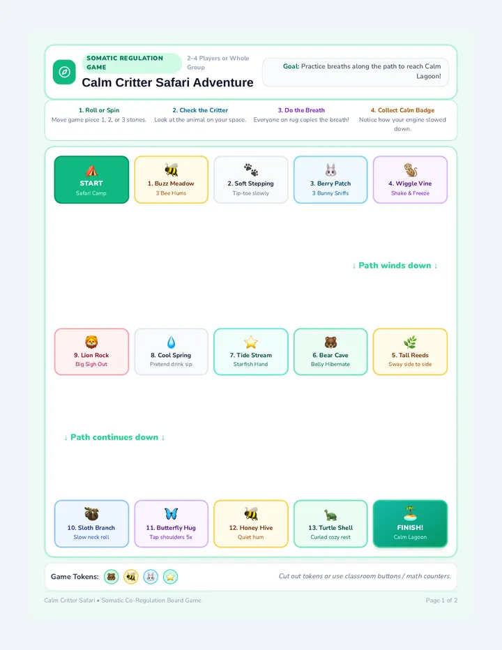 Calm Critter Safari Game