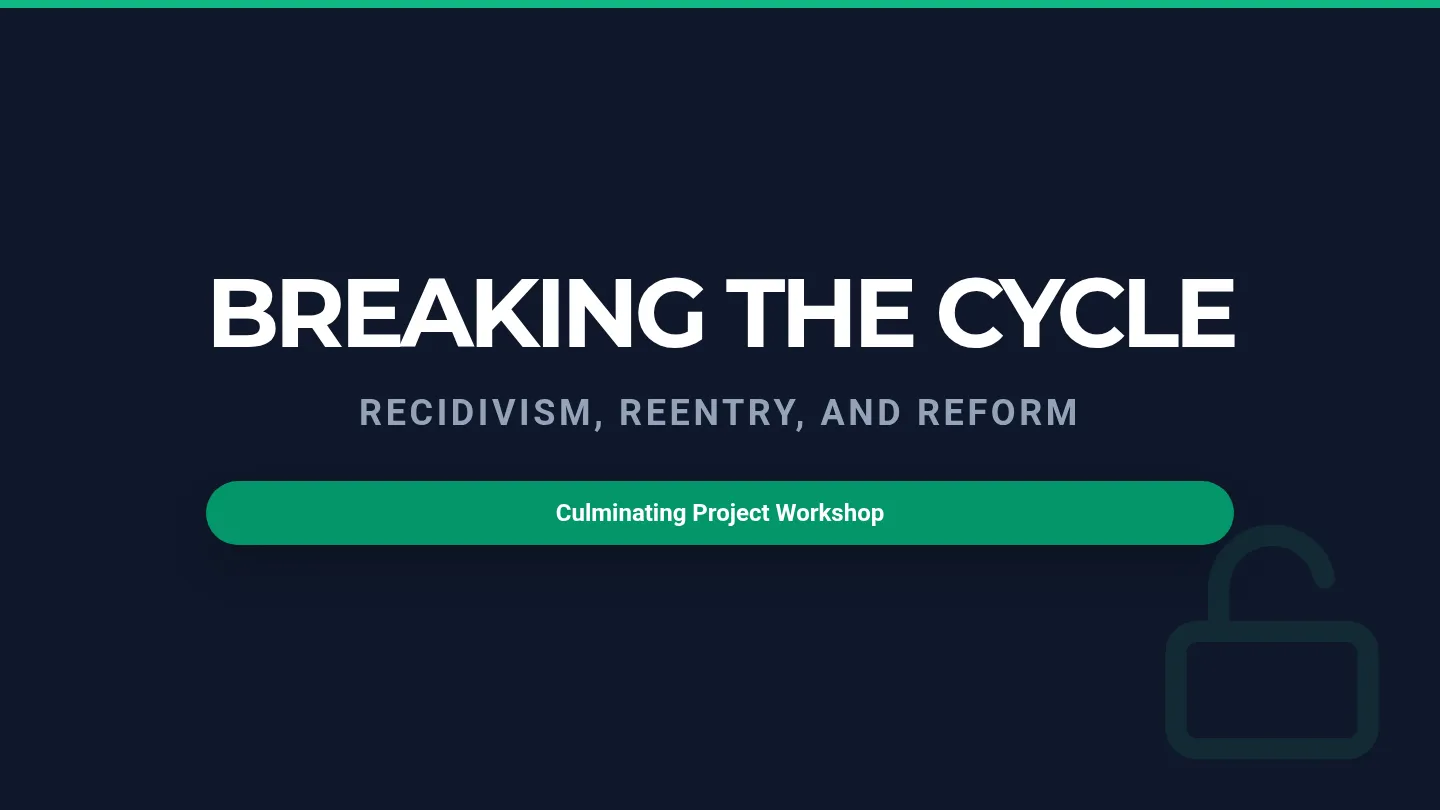 Recidivism Reentry Slides