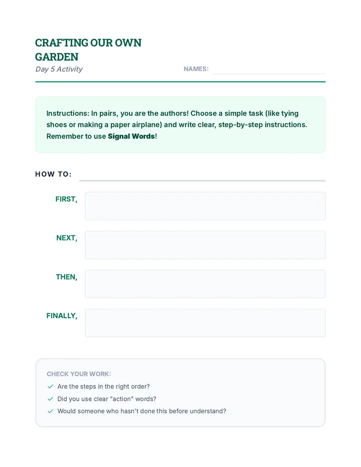 Crafting Our Own Garden