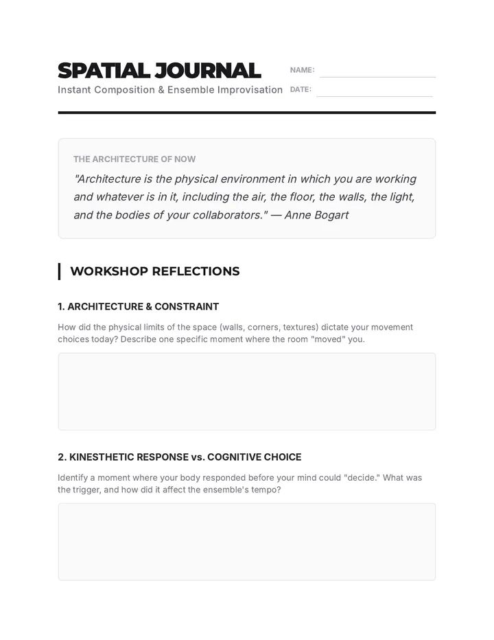 Spatial Awareness Journal