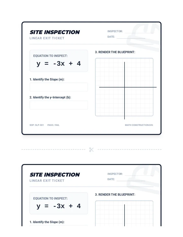 Slope Intercepted Exit Ticket