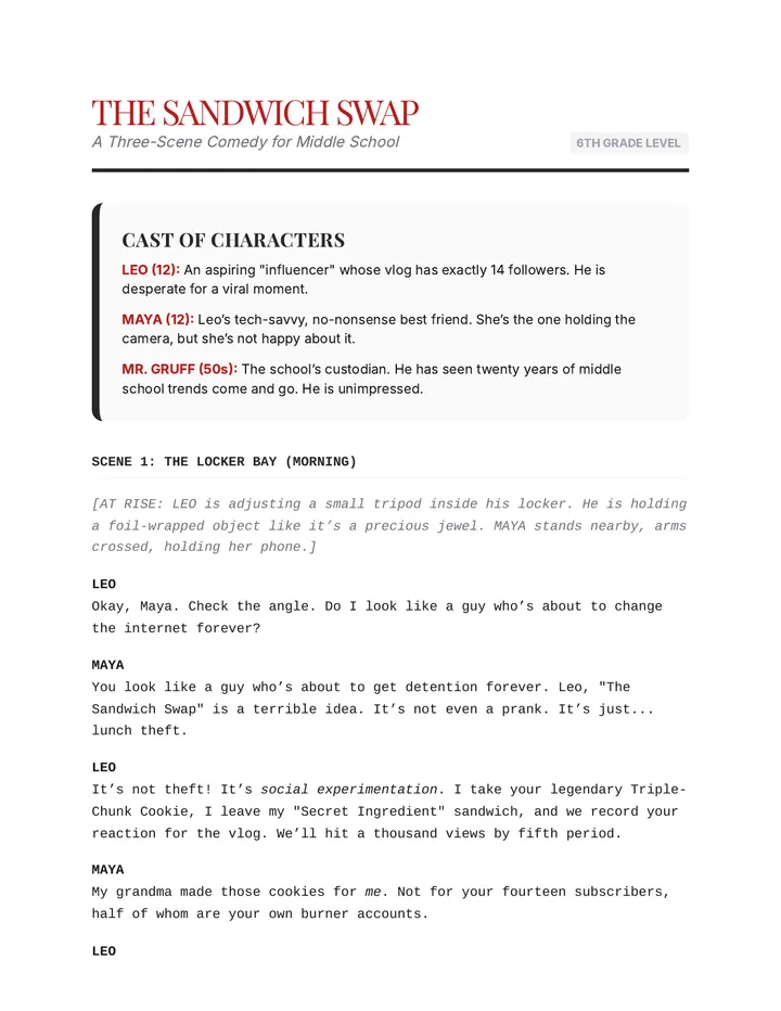 Sandwich Swap Script Slice