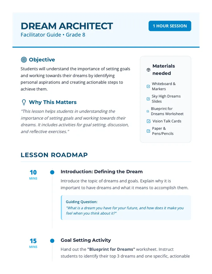 Dream Architect Facilitator Guide