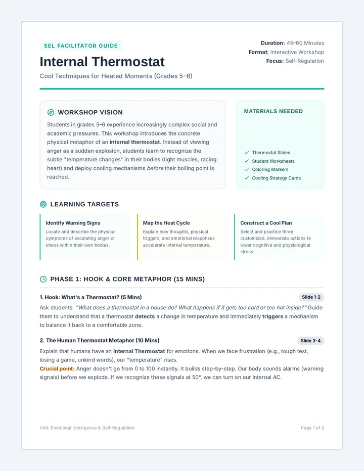 Thermostat Teacher Guide
