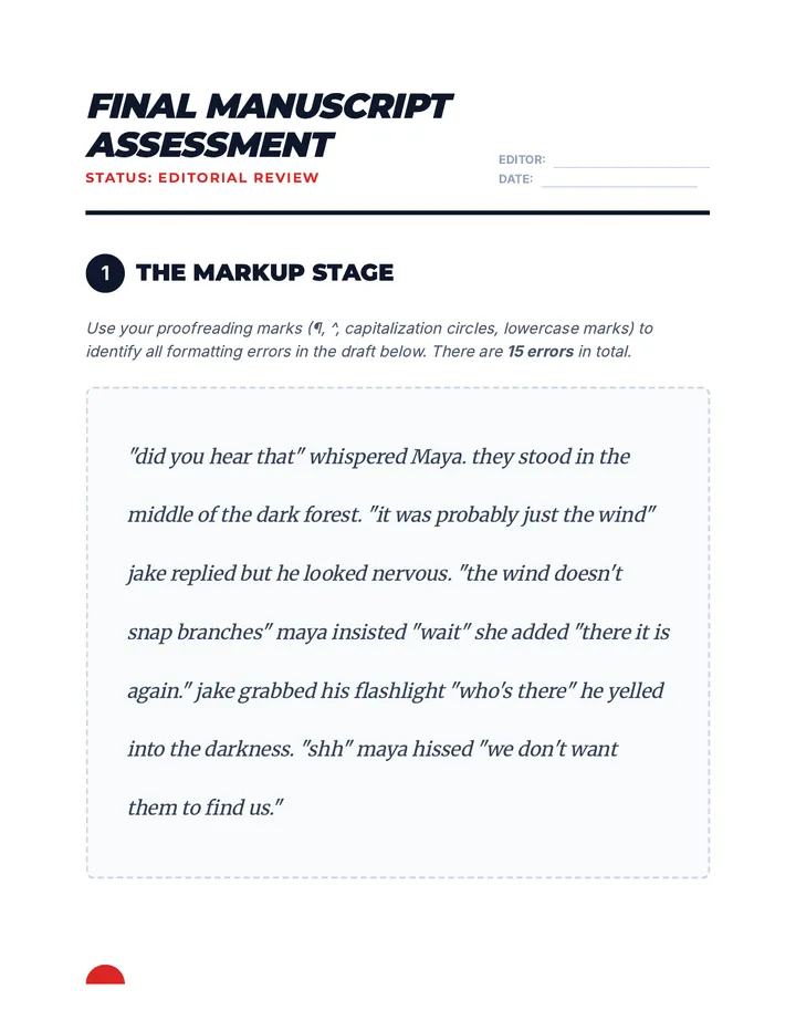 Final Manuscript Assessment Worksheet