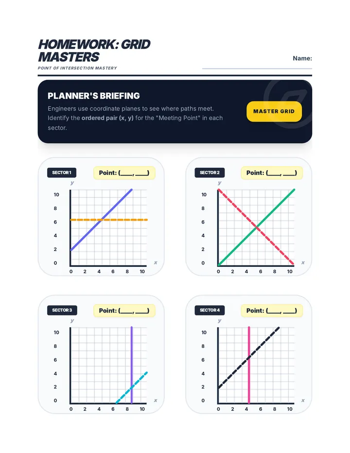 City Crossings Homework Worksheet