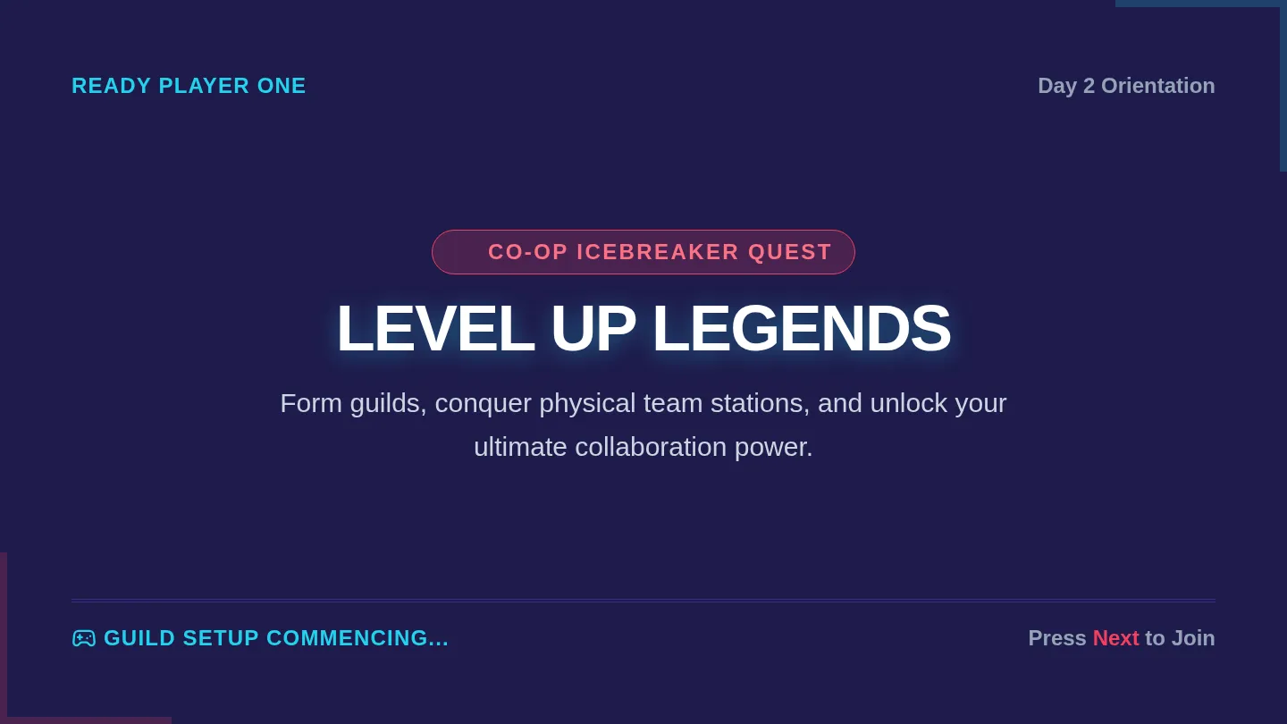 Level Up Legends Slides