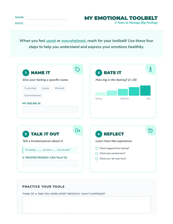 Emotional Toolbelt Handout