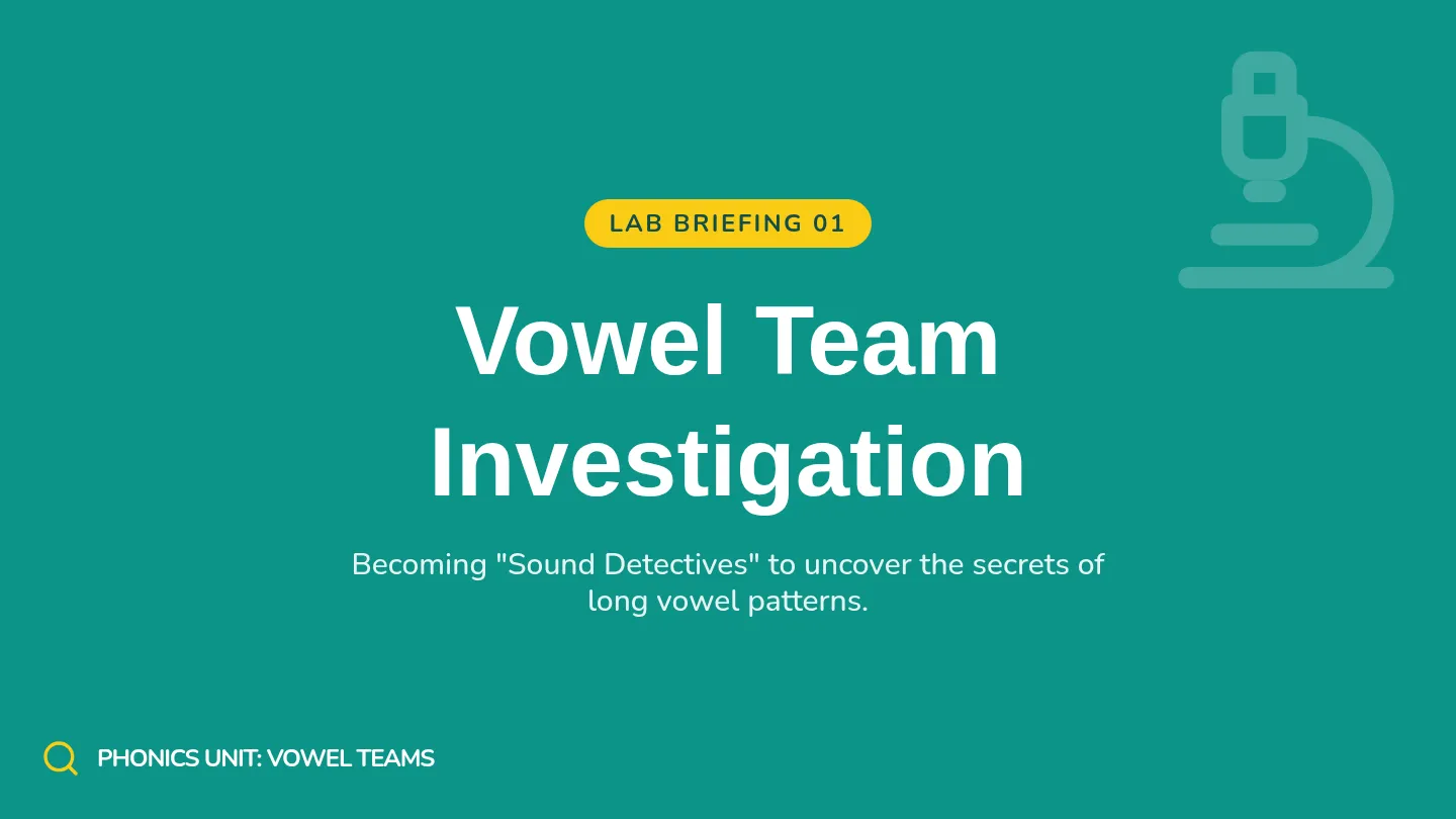 Vowel Team Investigation Slides