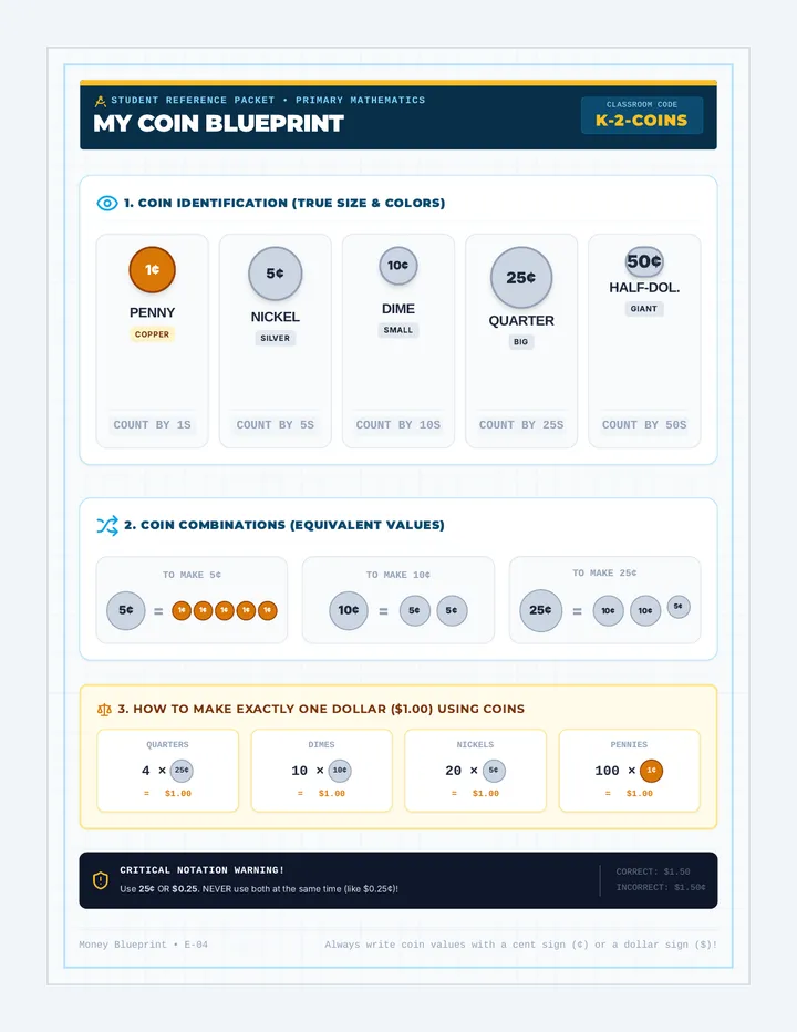 Money Value Cheat Sheet